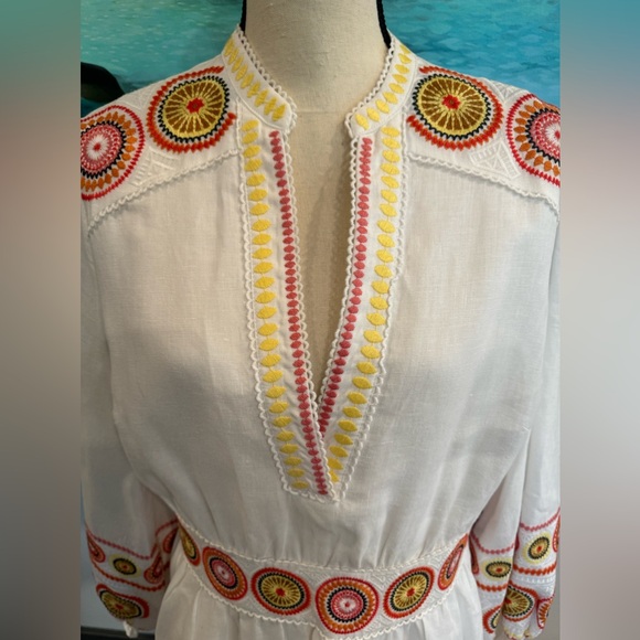 Boden Tamsin Embroidered Dress Size 12 - Picture 4 of 11